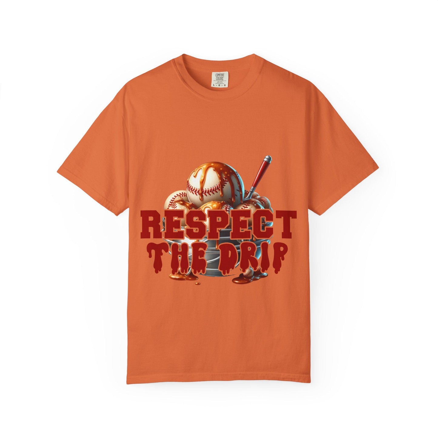 Baseball Themed Unisex T-Shirt - Respect the Drip, Perfect for Sports Lovers, Game Day, Casual Wear, Birthday Gifts, Summer Style