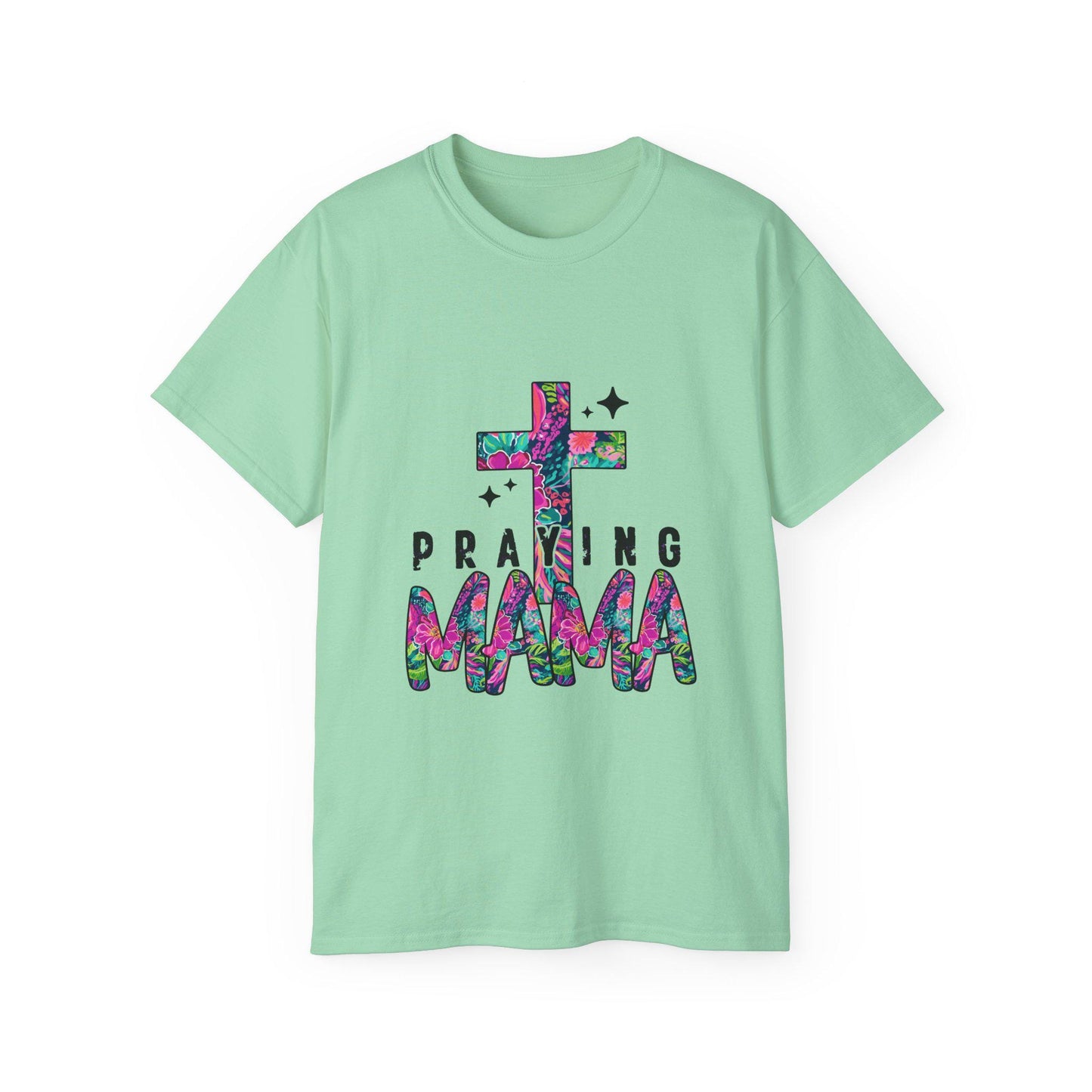 Praying Mama Tee, Inspirational T-Shirt for Moms, Christian Gift, Faith-Based Apparel, Mother's Day Gift, Comfortable Casual Wear
