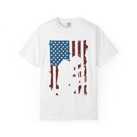 Patriotic Vintage Tee - Perfect for 4th of July, Memorial Day, BBQs, Gifts for Veterans, American Flag T-shirt