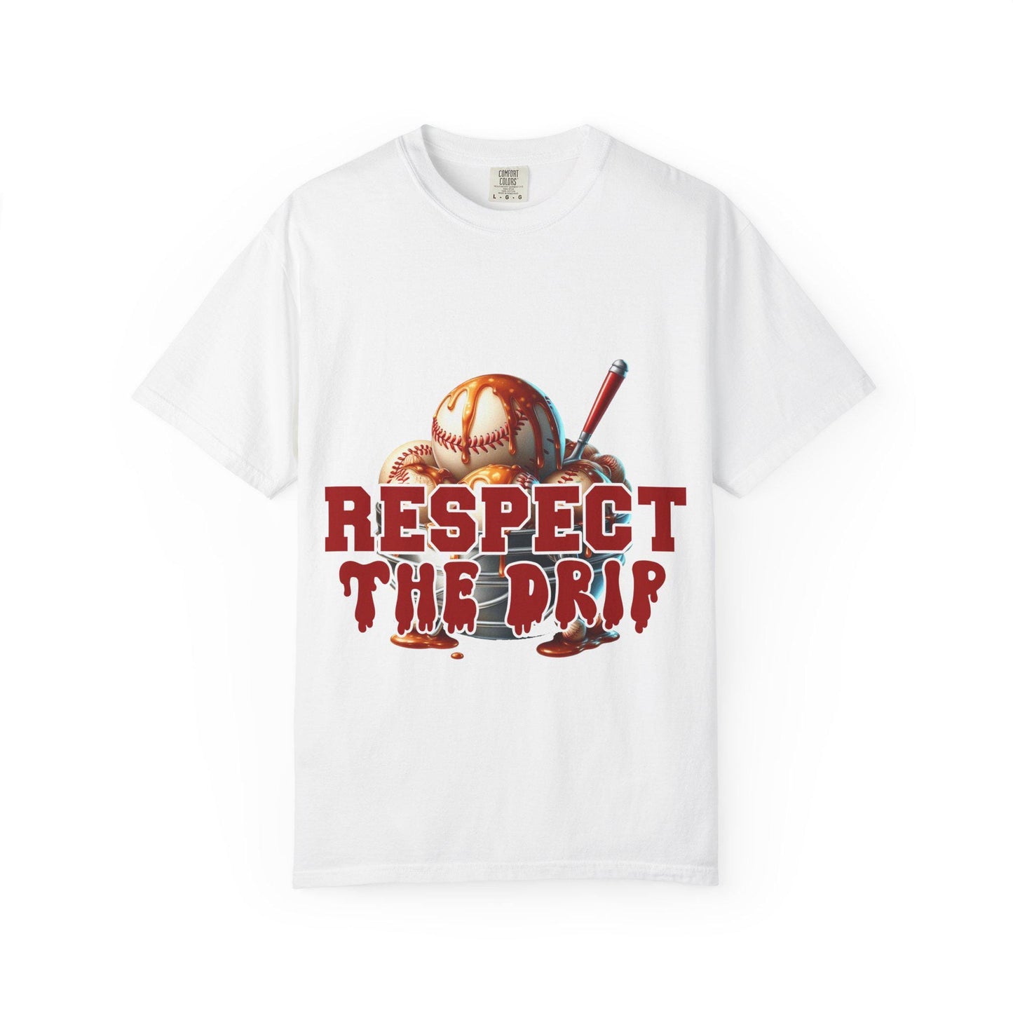 Baseball Themed Unisex T-Shirt - Respect the Drip, Perfect for Sports Lovers, Game Day, Casual Wear, Birthday Gifts, Summer Style