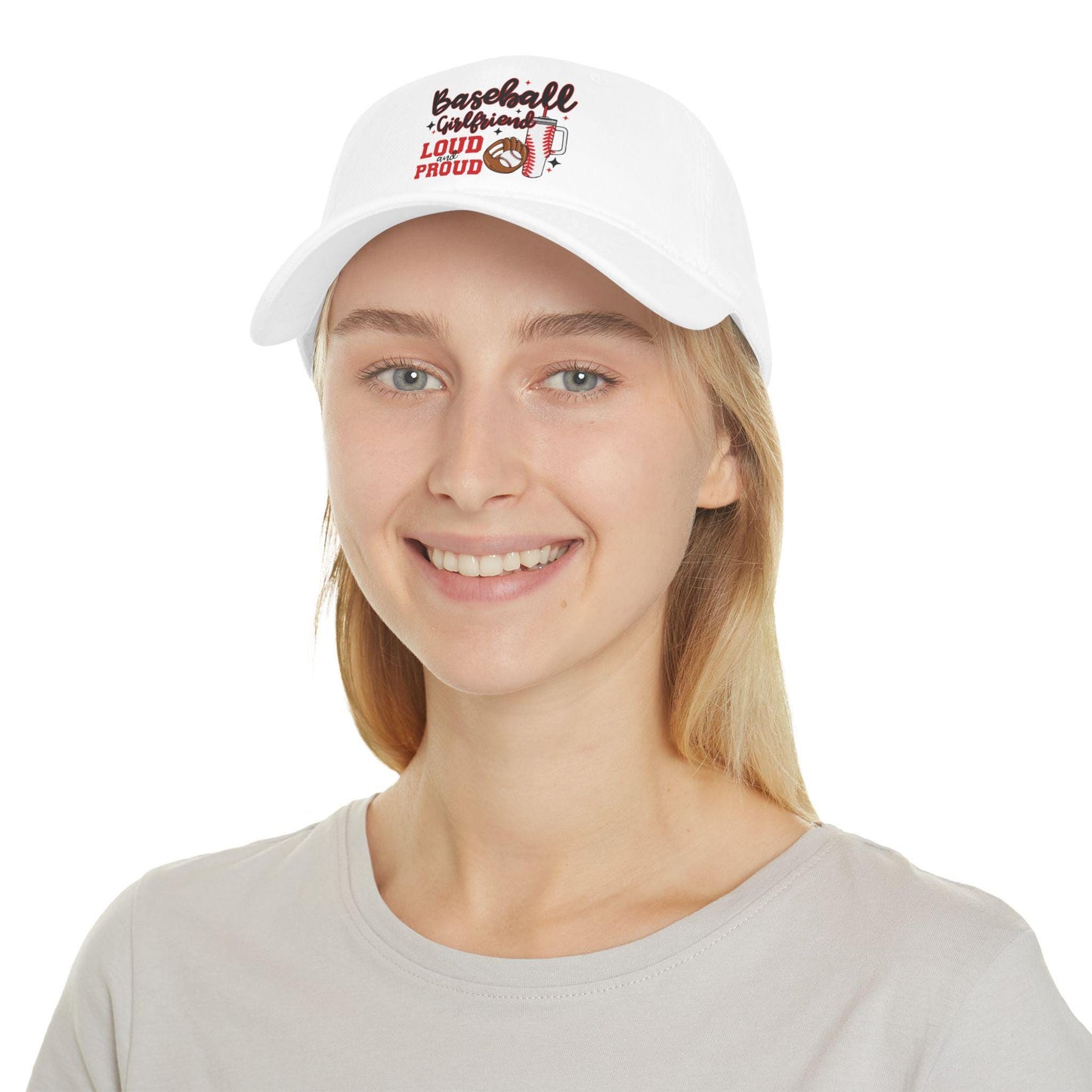 Loud and Proud Baseball Cap for Girlfriends, Perfect Gift for Softball Lovers, Summer Sports Cap, Fun Accessories for Baseball Season, Cute