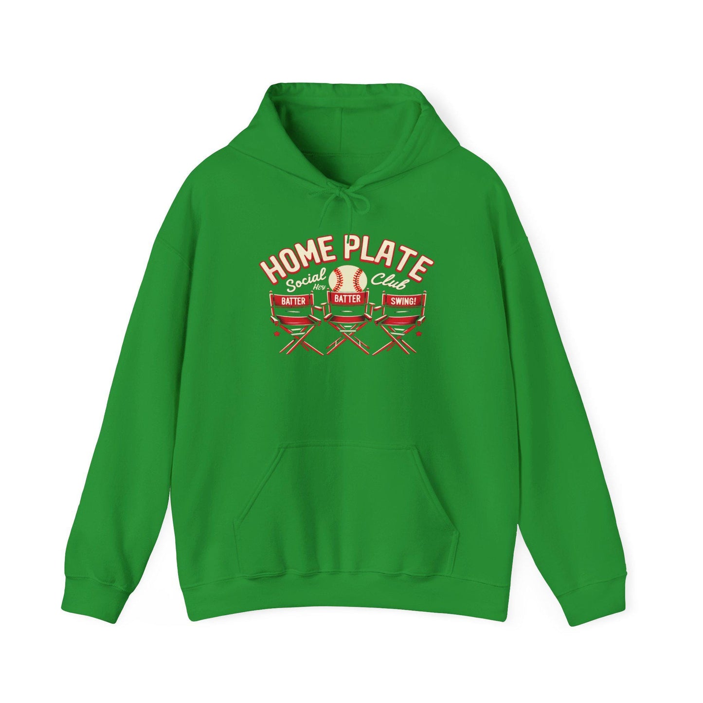 Home Plate Baseball Unisex Hoodie, Gift for Sports Lovers, Soft Sweatshirt for Game Days, Ideal for Baseball Fans, Cozy Athletic Wear