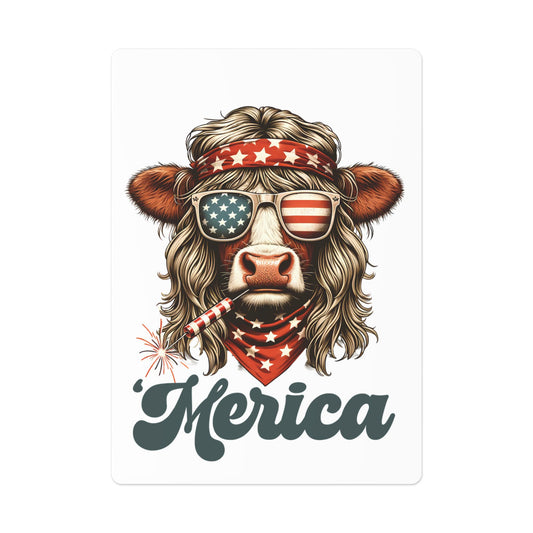 Merica Poker Cards, Fun Party Game, Americana Theme, Perfect for BBQs, Gifts for Gamers and Card Enthusiasts