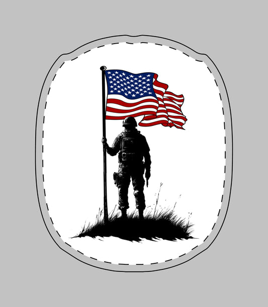 Patriotic AirPod Max Cases, Military Tribute, American Flag Design, Unique Gift for Veterans, USA Pride Accessories, Durable Earphone Covers