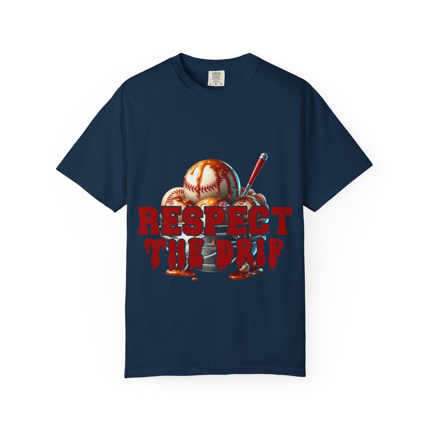Baseball Themed Unisex T-Shirt - Respect the Drip, Perfect for Sports Lovers, Game Day, Casual Wear, Birthday Gifts, Summer Style