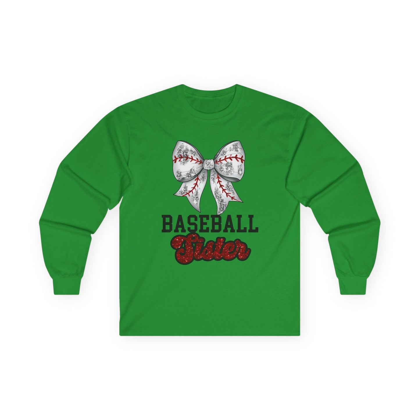 Baseball Sister Long Sleeve Tee, Sports Fan Shirt, Gift for Sister, Casual Wear, Birthday Gift, Soft Cotton Tee