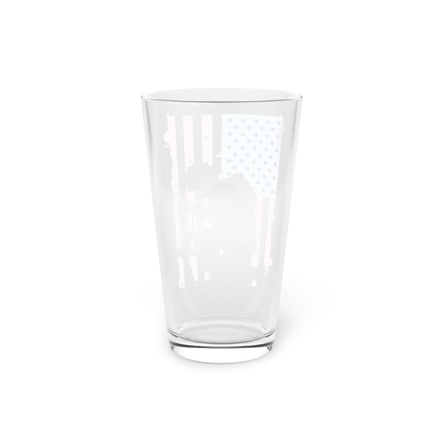 Patriotic Pint Glass, 16oz USA Flag Design, Perfect for Parties, Outdoor Events, July 4th, Gifts for Beer Lovers, Red White Blue