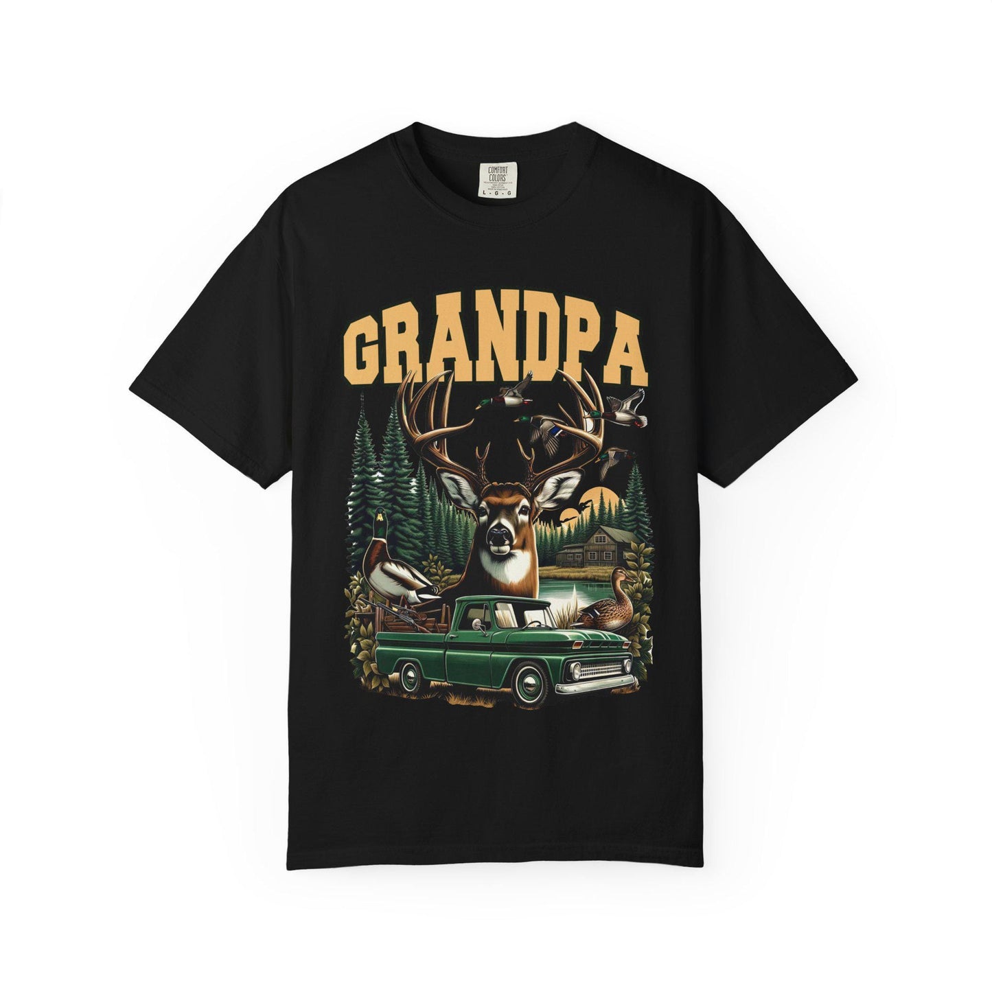 Retro Grandpa Hunting T-Shirt, Vintage Outdoor Tee, Gift for Dad, Father's Day Tee, Nature Lover Shirt, Grandparent Gift