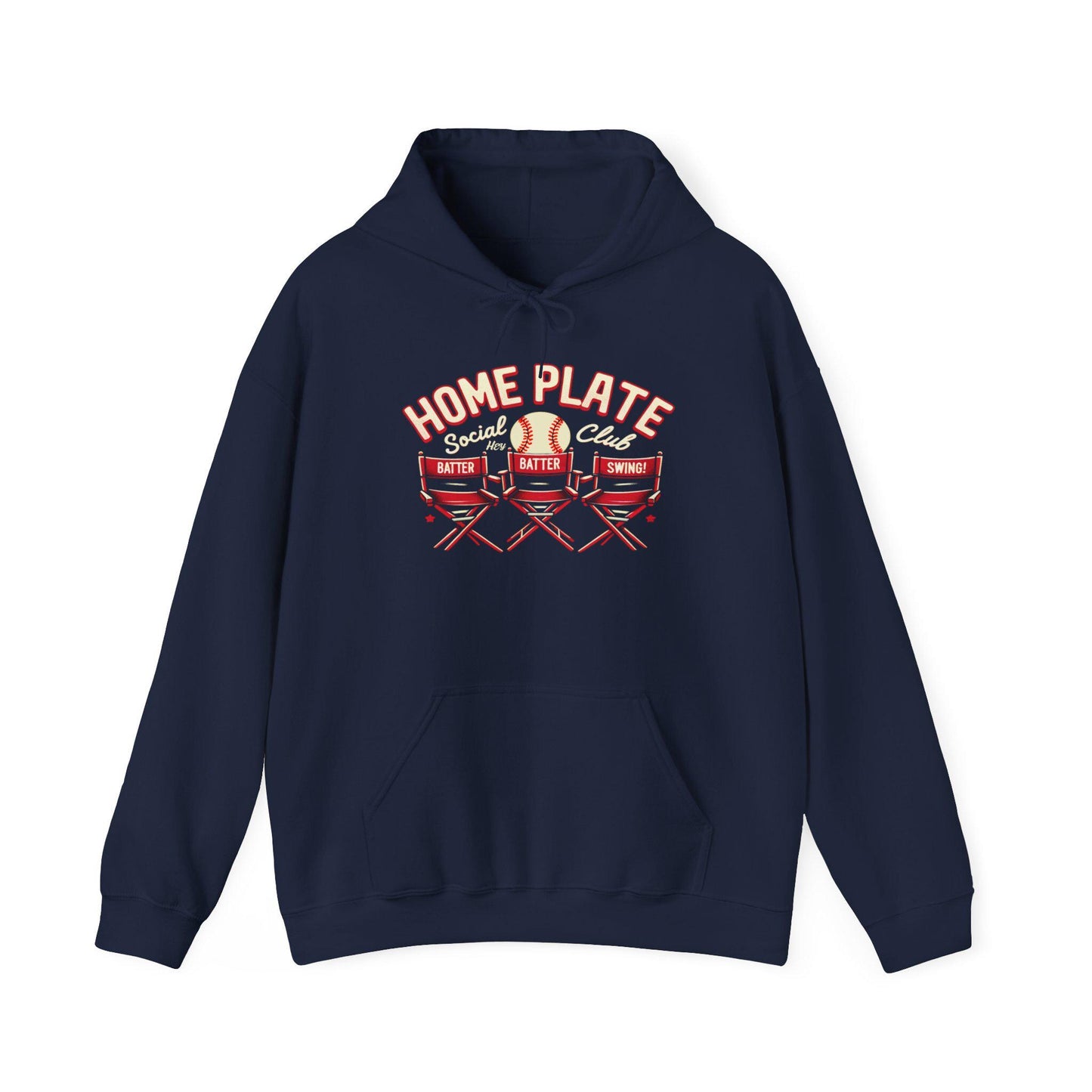 Home Plate Baseball Unisex Hoodie, Gift for Sports Lovers, Soft Sweatshirt for Game Days, Ideal for Baseball Fans, Cozy Athletic Wear