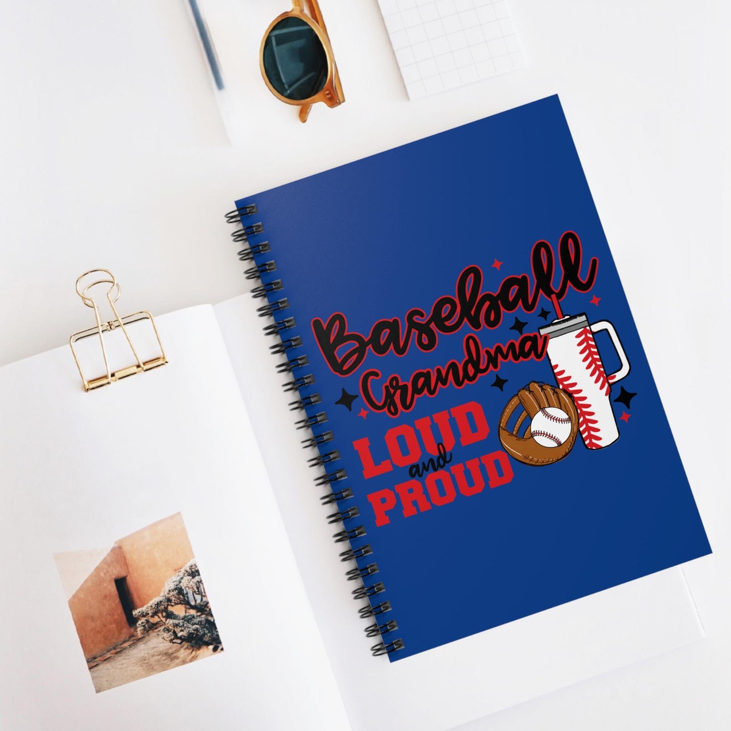 Baseball Grandma Spiral Notebook - Loud and Proud, Gift for Baseball Lovers, Journaling, School Supplies, Notebook for Grandmas, Sports Fan