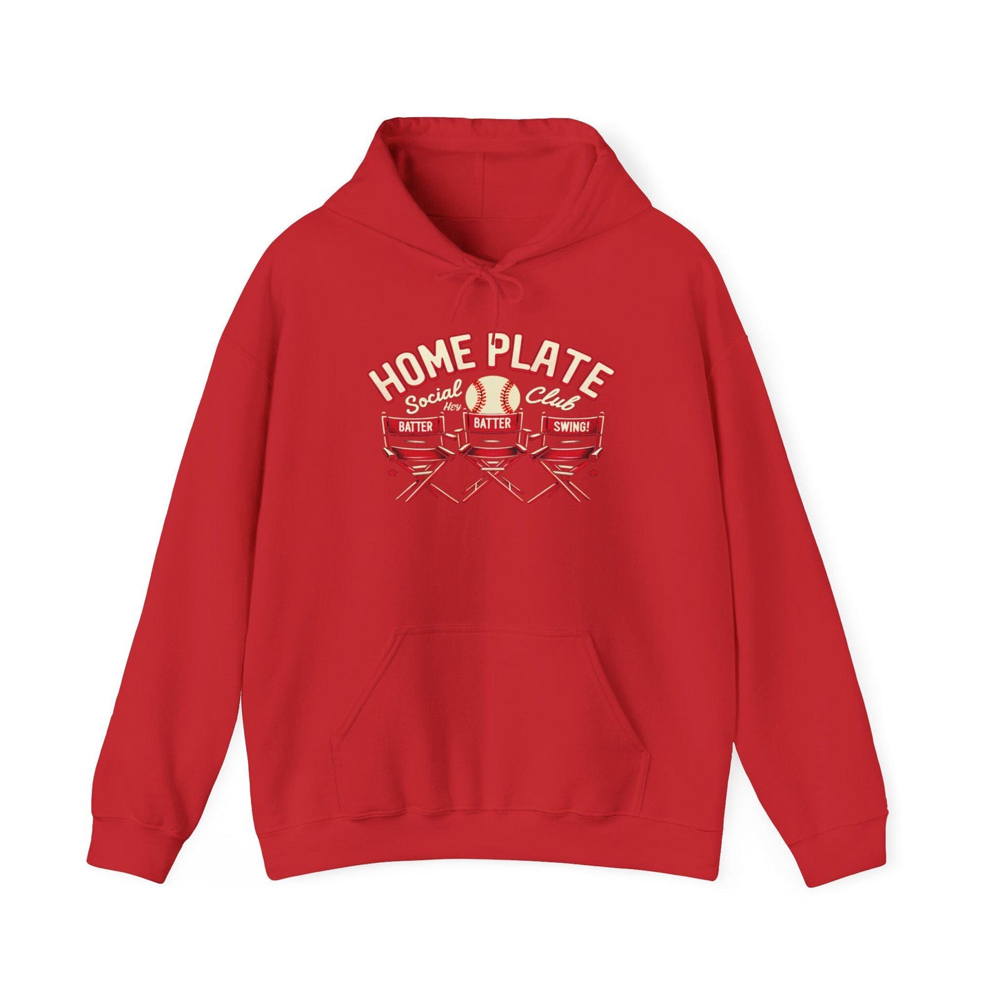 Home Plate Baseball Unisex Hoodie, Gift for Sports Lovers, Soft Sweatshirt for Game Days, Ideal for Baseball Fans, Cozy Athletic Wear