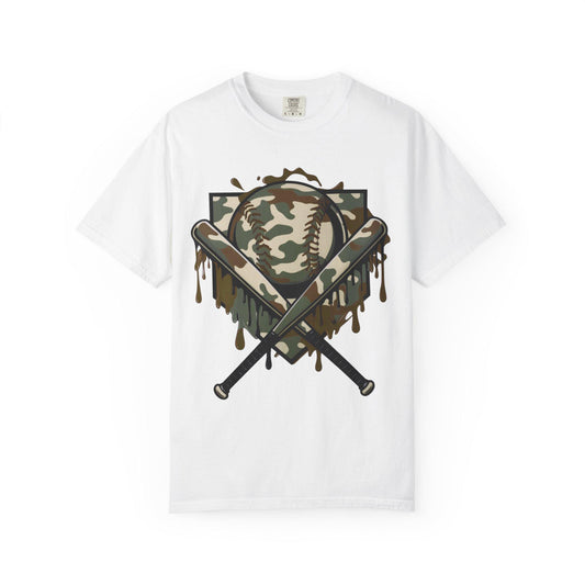 Camouflage Baseball T-Shirt, Unisex Tee for Sports Lovers, Casual Wear, Great for Game Days, Father's Day Gifts, Outdoor Activities