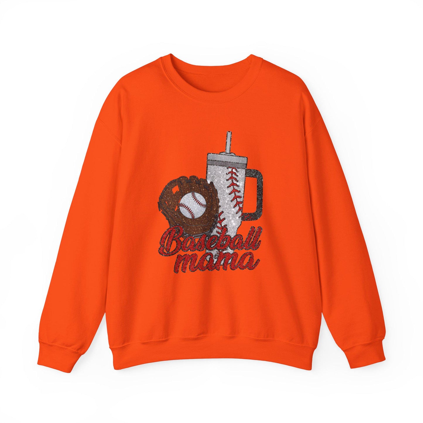 Baseball Mama Crewneck Sweatshirt, Gift for Sports Moms, Soft Cotton Blend, Casual Wear, Spring Baseball Season