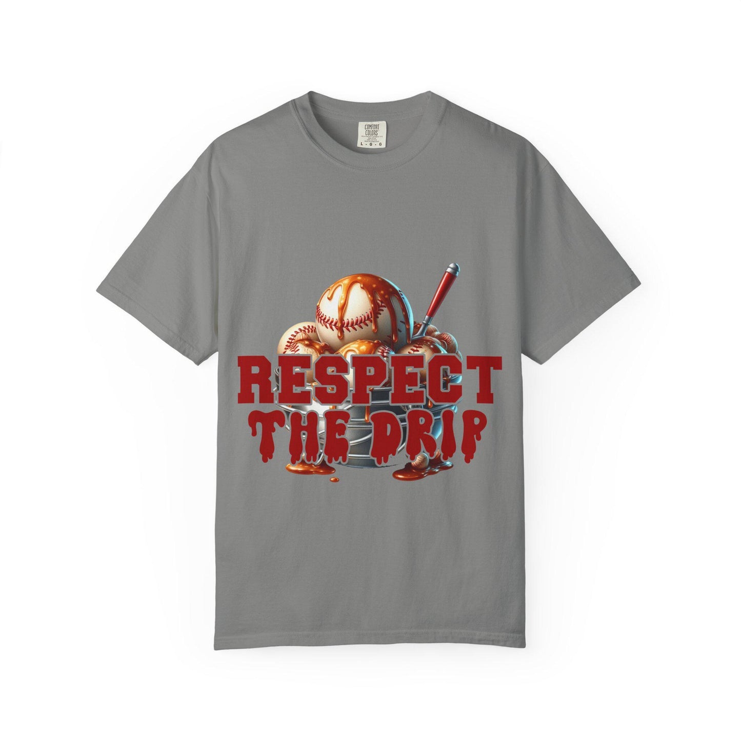 Baseball Themed Unisex T-Shirt - Respect the Drip, Perfect for Sports Lovers, Game Day, Casual Wear, Birthday Gifts, Summer Style
