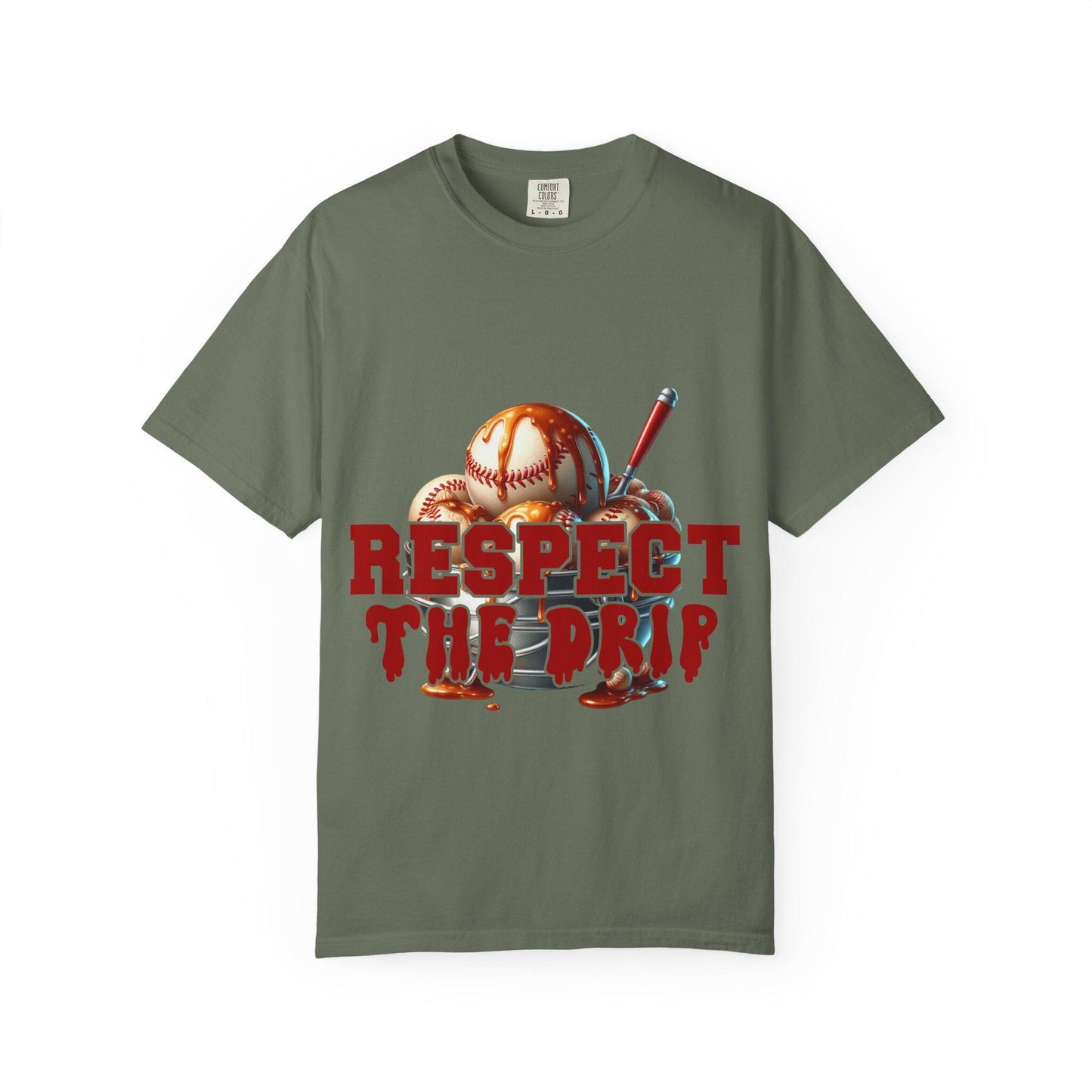 Baseball Themed Unisex T-Shirt - Respect the Drip, Perfect for Sports Lovers, Game Day, Casual Wear, Birthday Gifts, Summer Style