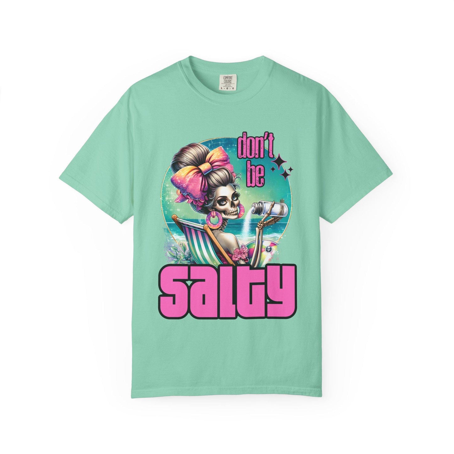 Don't Be Salty Unisex Garment-Dyed T-Shirt, Fun Summer Tee, Beachwear, Gift for Friends, Casual Fashion