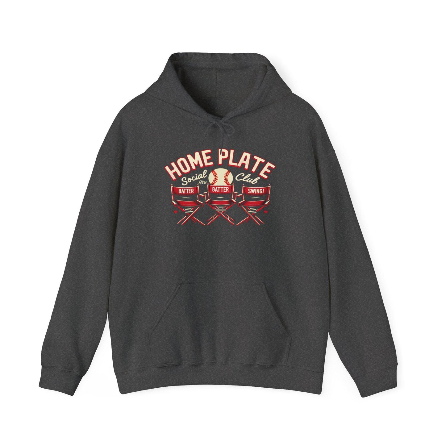 Home Plate Baseball Unisex Hoodie, Gift for Sports Lovers, Soft Sweatshirt for Game Days, Ideal for Baseball Fans, Cozy Athletic Wear