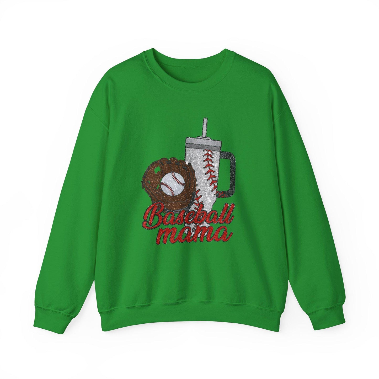 Baseball Mama Crewneck Sweatshirt, Gift for Sports Moms, Soft Cotton Blend, Casual Wear, Spring Baseball Season