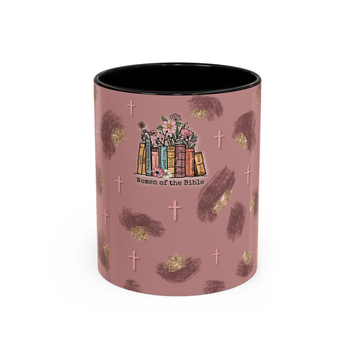 Women of the Bible Accent Coffee Mug Inspirational Christian Gift, Religious Mug for Moms, Unique Bible Study Accessory, Women Empowerment