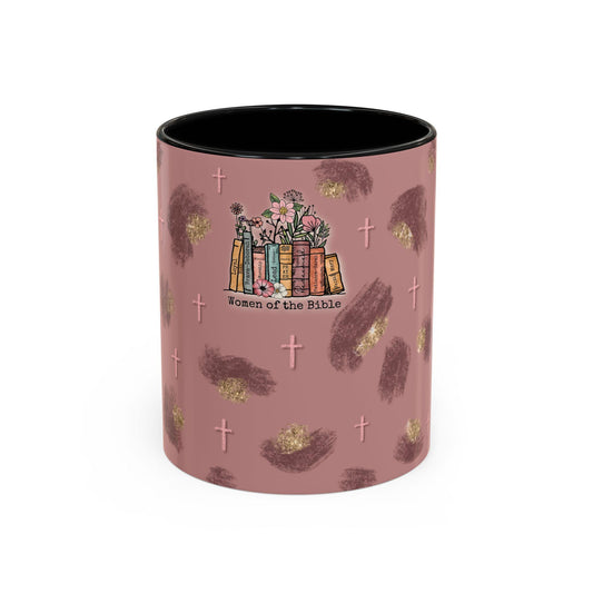 Women of the Bible Accent Coffee Mug Inspirational Christian Gift, Religious Mug for Moms, Unique Bible Study Accessory, Women Empowerment