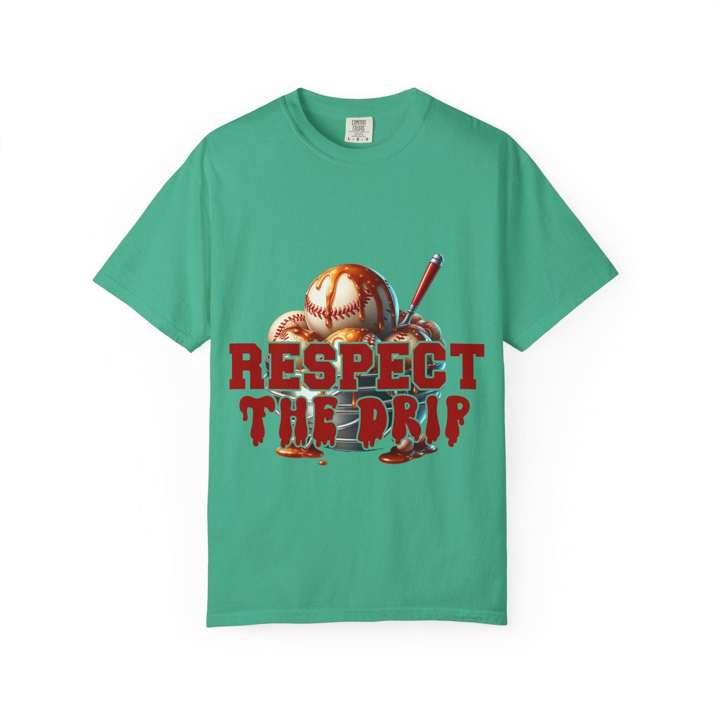Baseball Themed Unisex T-Shirt - Respect the Drip, Perfect for Sports Lovers, Game Day, Casual Wear, Birthday Gifts, Summer Style