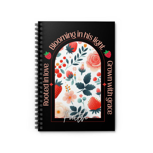 Floral Faith Spiral Notebook - Inspirational Journaling, Gift for Students, Self-Care, Affirmations, Home Office Decor, Faith-Based