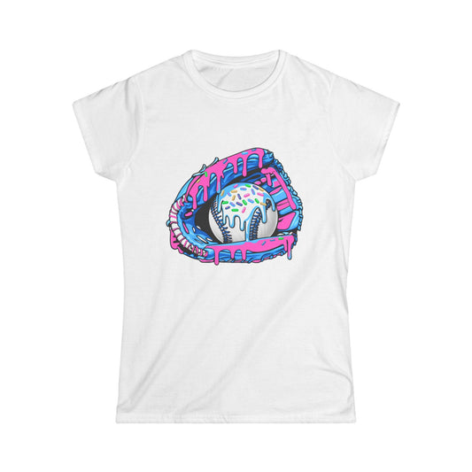 Ice Cream Baseball Tee, Fun Summer Shirt, Cute Sports Top, Perfect for Softball Lovers, Gift for Athletes