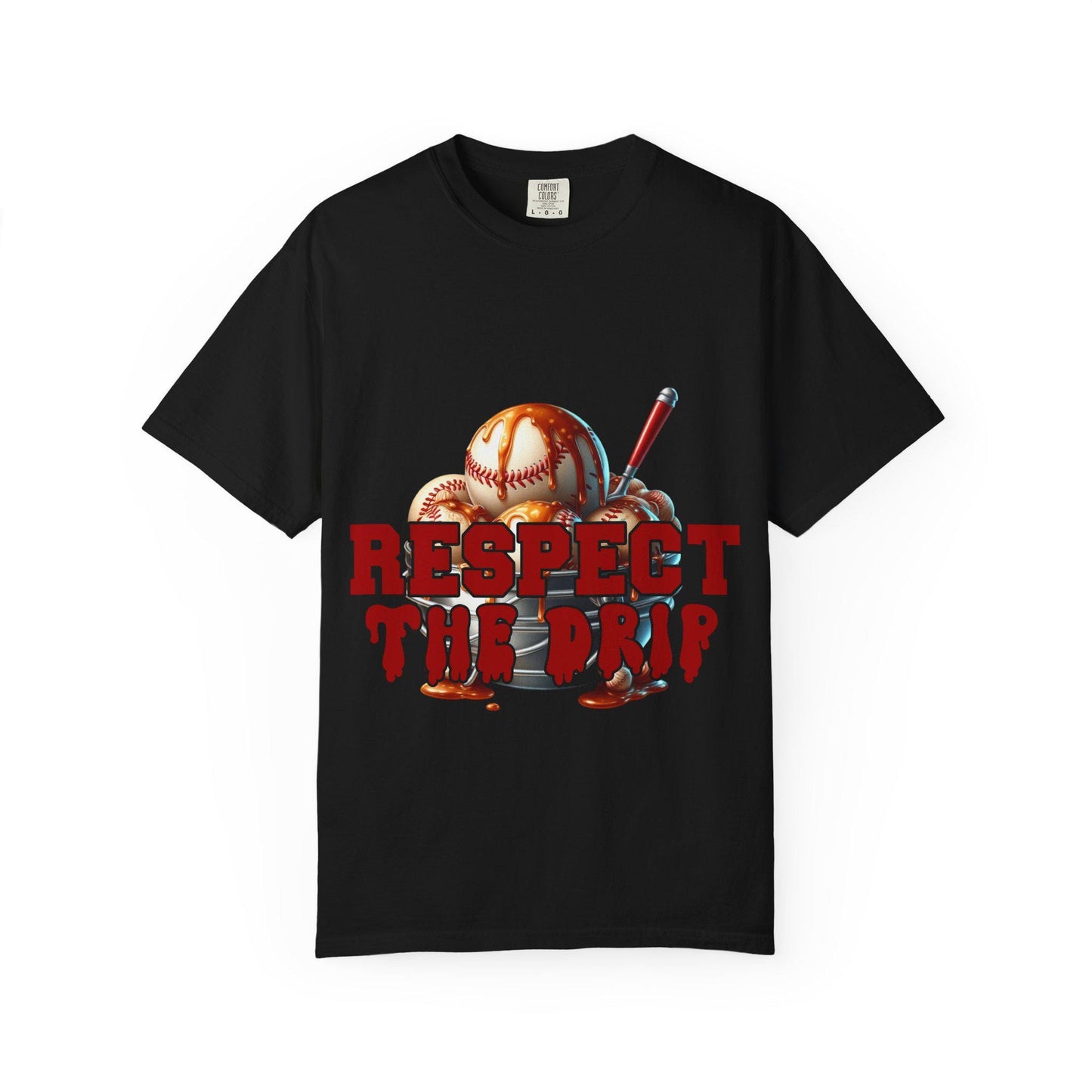 Baseball Themed Unisex T-Shirt - Respect the Drip, Perfect for Sports Lovers, Game Day, Casual Wear, Birthday Gifts, Summer Style