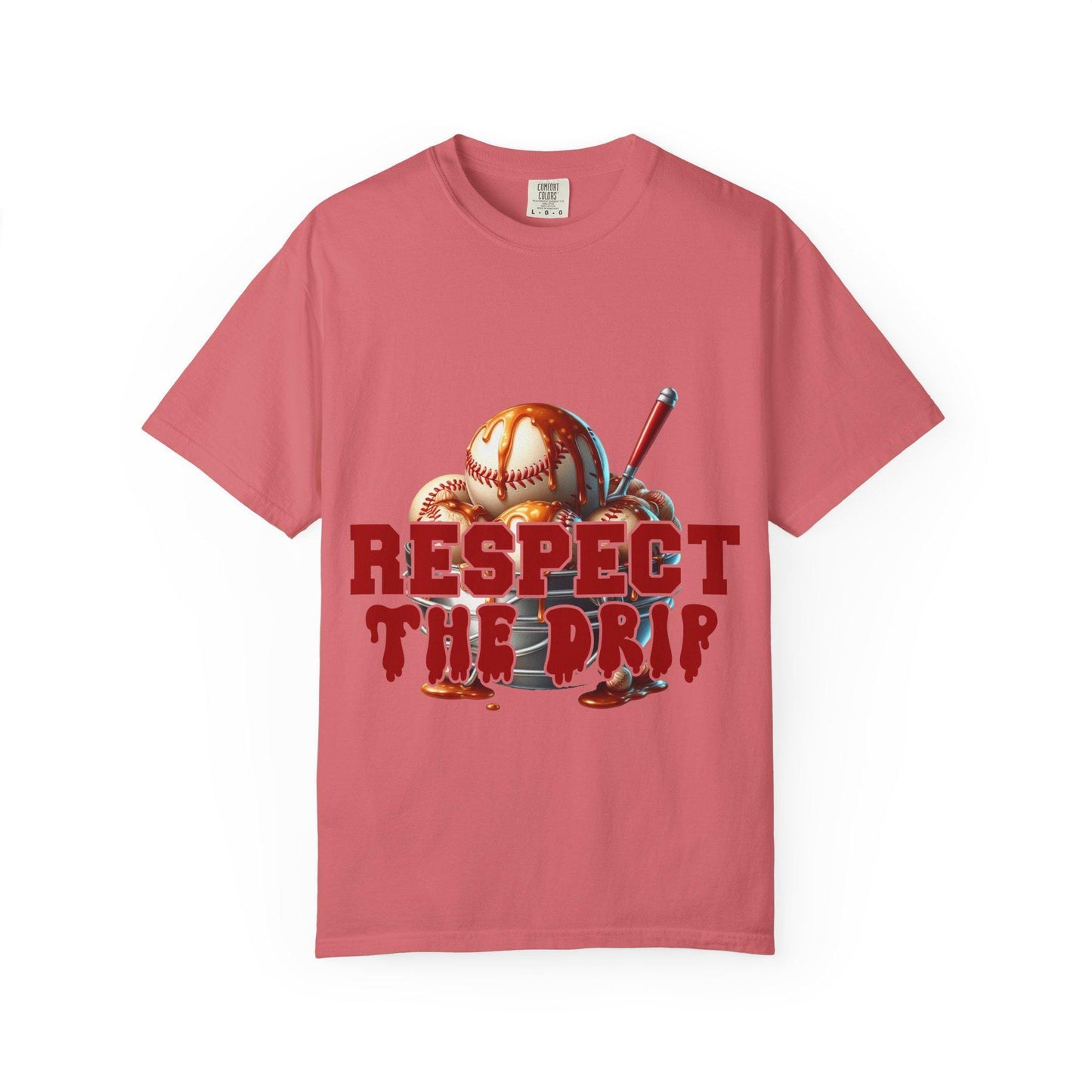 Baseball Themed Unisex T-Shirt - Respect the Drip, Perfect for Sports Lovers, Game Day, Casual Wear, Birthday Gifts, Summer Style