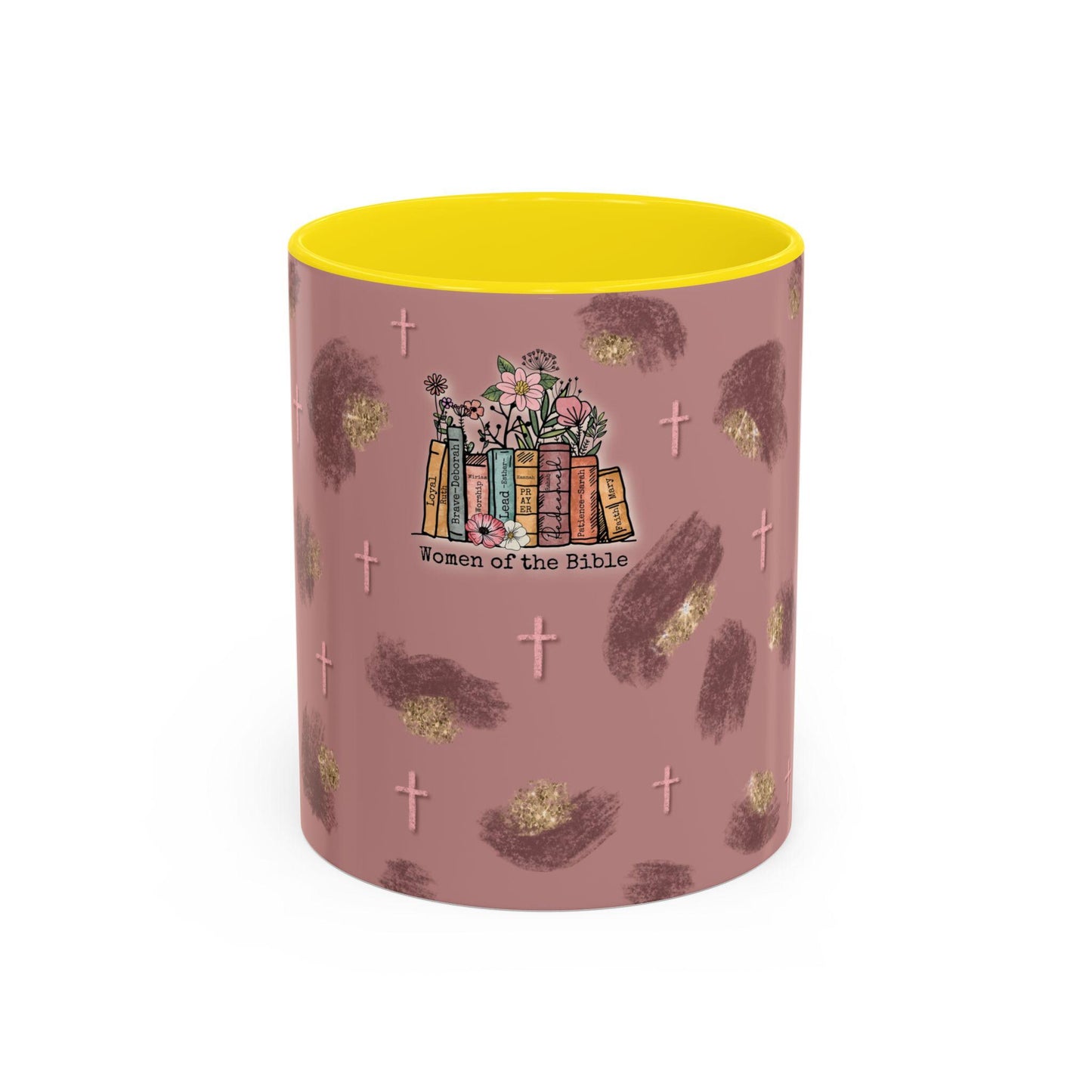 Women of the Bible Accent Coffee Mug Inspirational Christian Gift, Religious Mug for Moms, Unique Bible Study Accessory, Women Empowerment