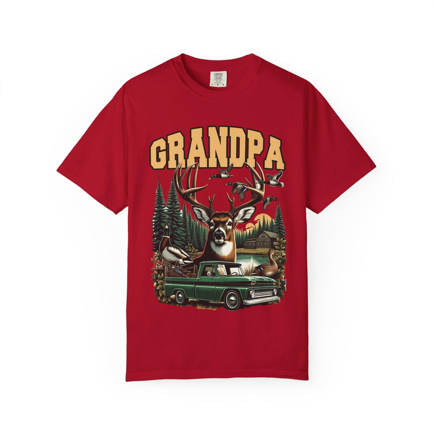 Retro Grandpa Hunting T-Shirt, Vintage Outdoor Tee, Gift for Dad, Father's Day Tee, Nature Lover Shirt, Grandparent Gift