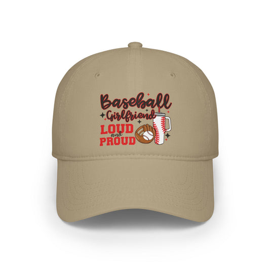 Loud and Proud Baseball Cap for Girlfriends, Perfect Gift for Softball Lovers, Summer Sports Cap, Fun Accessories for Baseball Season, Cute