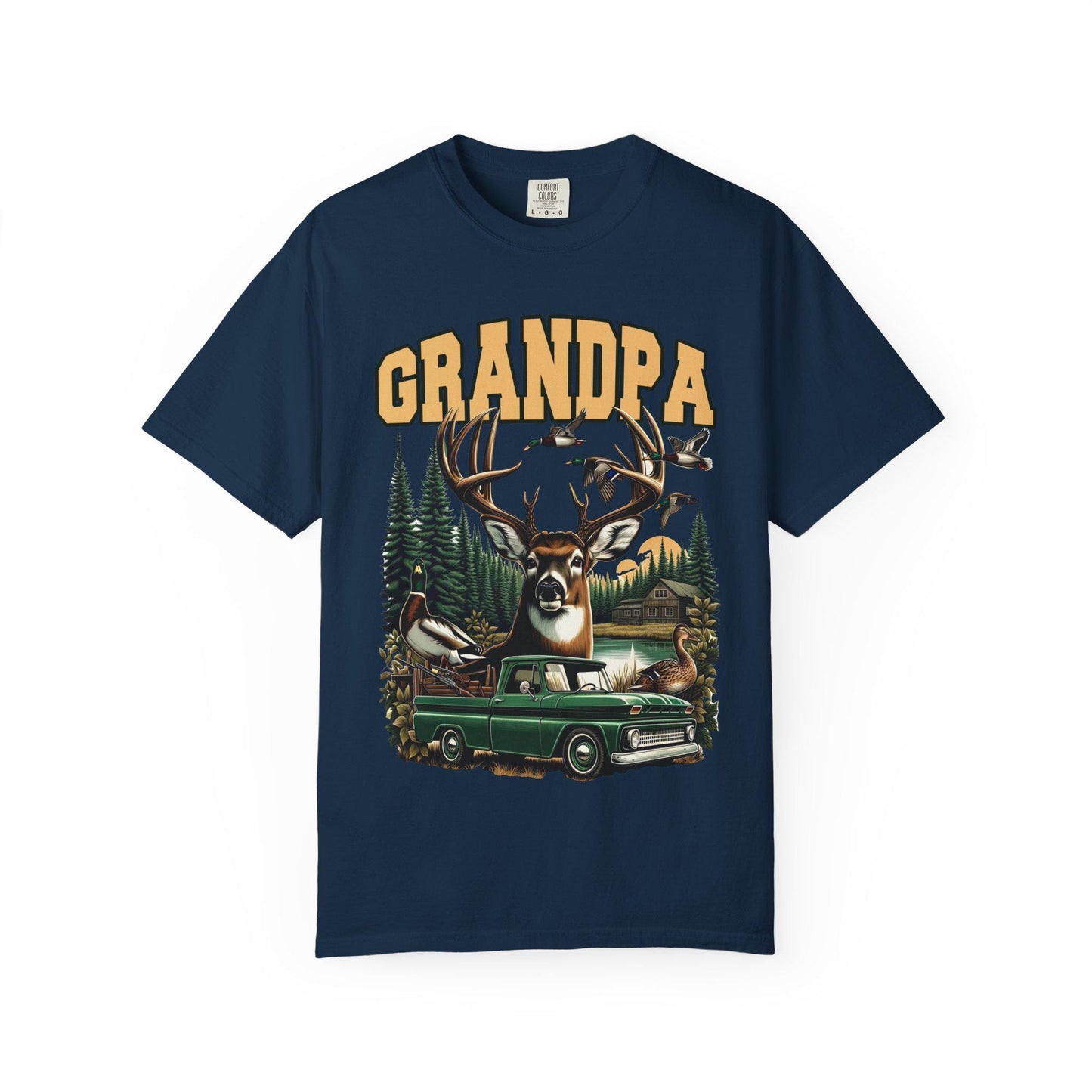 Retro Grandpa Hunting T-Shirt, Vintage Outdoor Tee, Gift for Dad, Father's Day Tee, Nature Lover Shirt, Grandparent Gift
