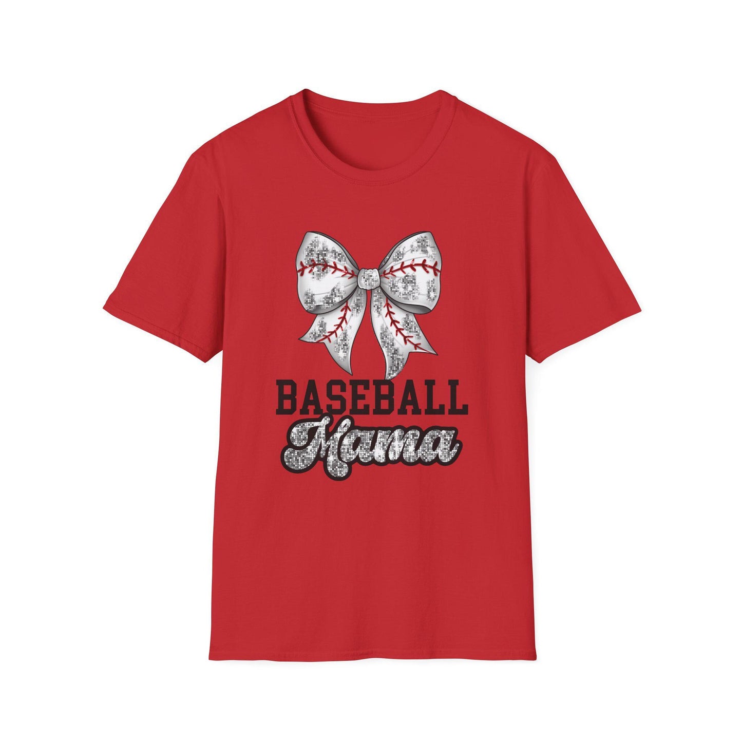 Baseball Mama Unisex T-Shirt, Softstyle Shirt for Sports Moms, Gift for Mother's Day, Game Day Tee, Mom in Sports Wear