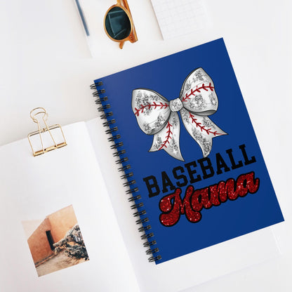 Baseball Mama Spiral Notebook - Perfect for Sports Moms, Gift for Baseball Lovers, Journal for Fans, Back to School, Writing Essentials