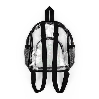 Clear Stadium Backpack, Transparent Tote, Game Day Backpack, Sports Clear Bag, Festival Ready Rucksack, Summer Outing Accessory