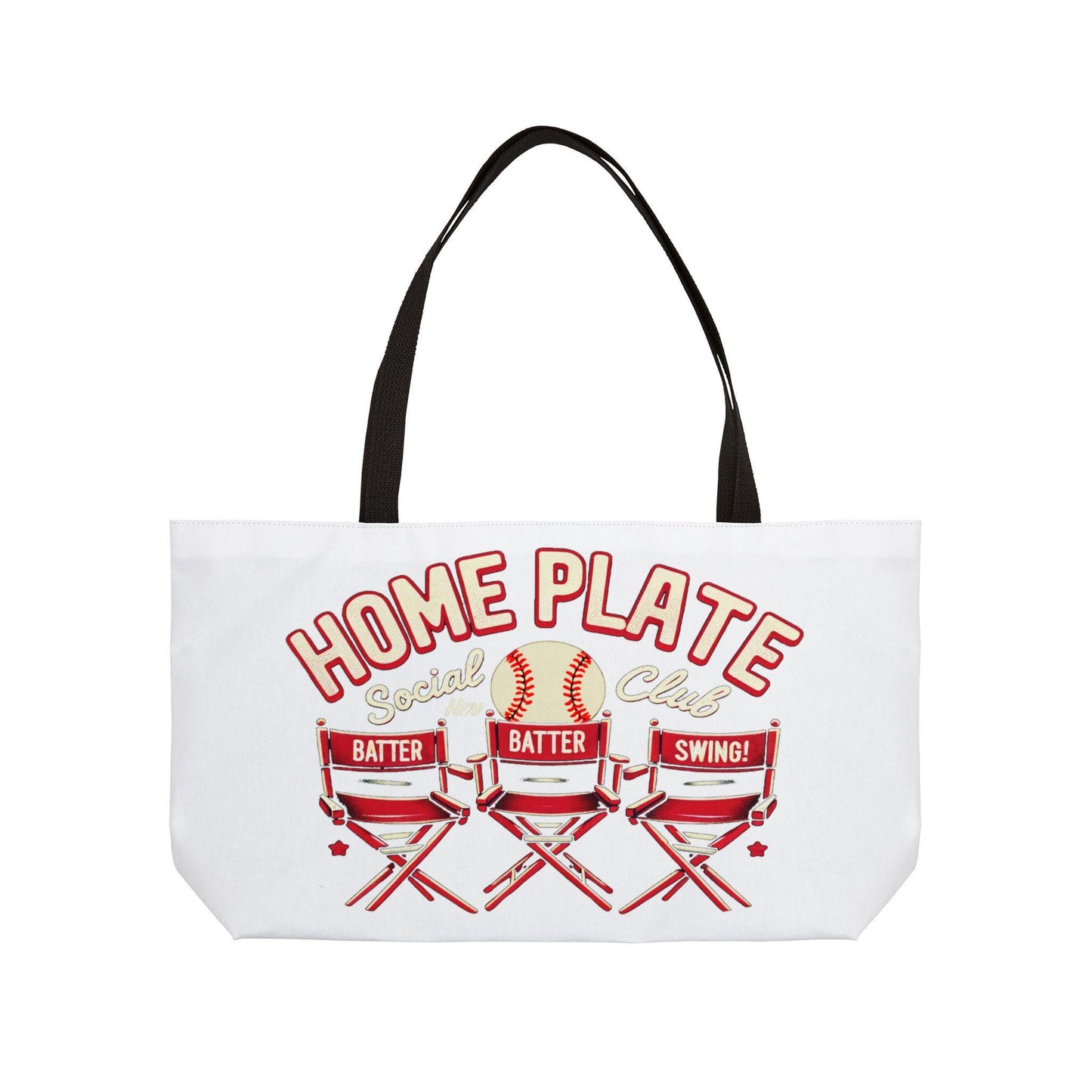 Home Plate Weekender Tote Bag, Perfect for Baseball Lovers, Game Days, Sports Events, Outdoor Adventures, and Gift-Giving