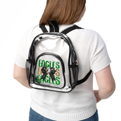 Clear Stadium Backpack, Transparent Tote, Game Day Backpack, Sports Clear Bag, Festival Ready Rucksack, Summer Outing Accessory