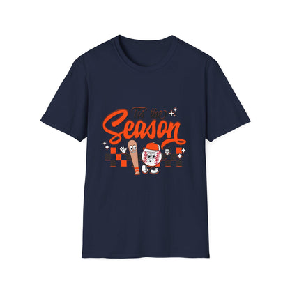 Tis the Season Baseball T-Shirt, Fun Holiday Shirt, Unisex Graphic Tee, Perfect Gift for Christmas, Festive Apparel, Casual Wear