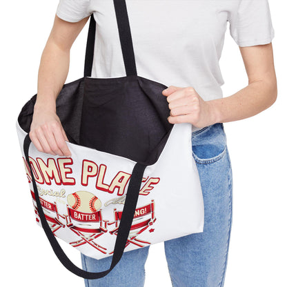 Home Plate Weekender Tote Bag, Perfect for Baseball Lovers, Game Days, Sports Events, Outdoor Adventures, and Gift-Giving