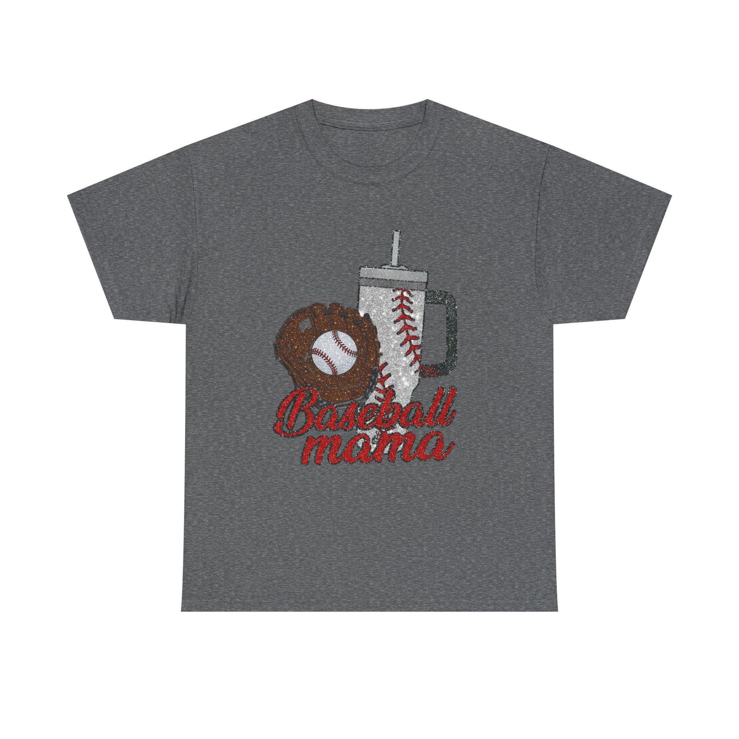 Baseball Mama Unisex Heavy Cotton Tee, Sports Fan Shirt, Gifts for Mom, Baseball Season Apparel, Soft Cotton Tee for Game Day