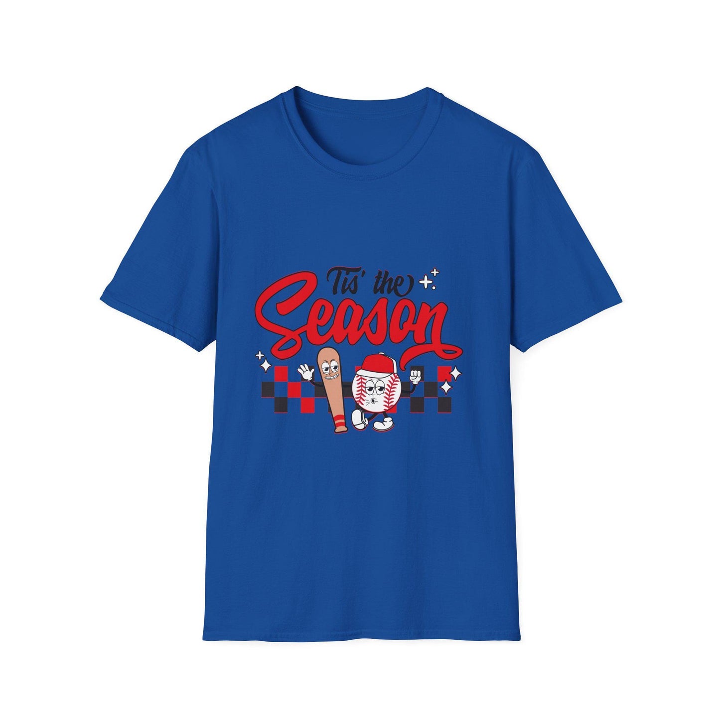 Tis the Season Graphic Baseball T-Shirt, Holiday Apparel, Gift for Baseball Lovers, Fun Seasonal Tee, Cute Graphic Shirt