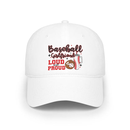 Loud and Proud Baseball Cap for Girlfriends, Perfect Gift for Softball Lovers, Summer Sports Cap, Fun Accessories for Baseball Season, Cute