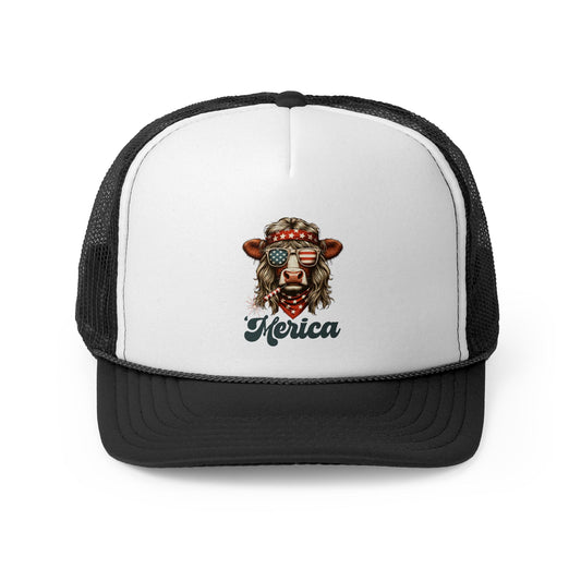 Patriotic Lion Trucker Cap, Fun Summer Hat, Festival Accessory, Independence Day Gift, Casual Streetwear