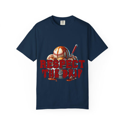 Baseball Themed Unisex T-Shirt - Respect the Drip, Perfect for Sports Lovers, Game Day, Casual Wear, Birthday Gifts, Summer Style