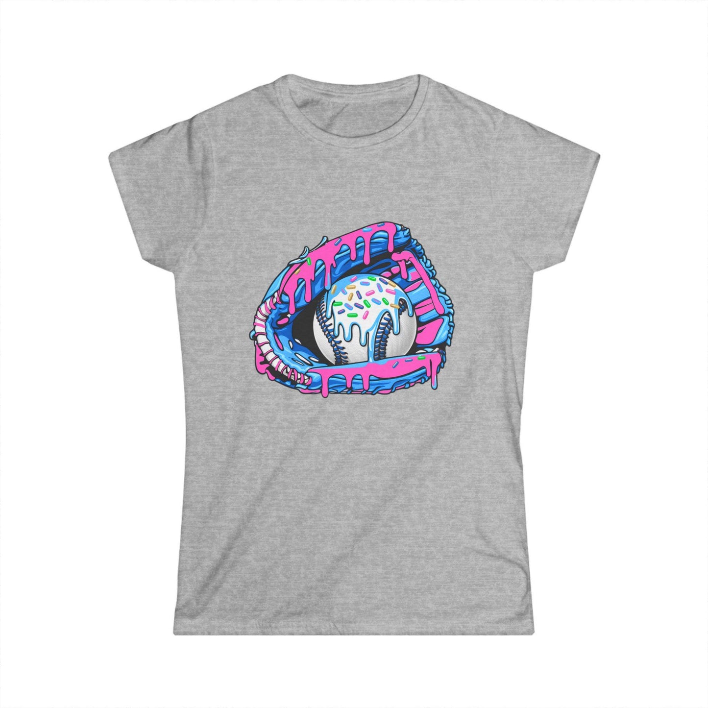 Ice Cream Baseball Tee, Fun Summer Shirt, Cute Sports Top, Perfect for Softball Lovers, Gift for Athletes