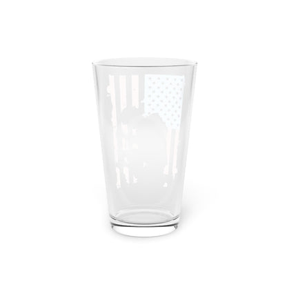Patriotic Pint Glass, 16oz USA Flag Design, Perfect for Parties, Outdoor Events, July 4th, Gifts for Beer Lovers, Red White Blue