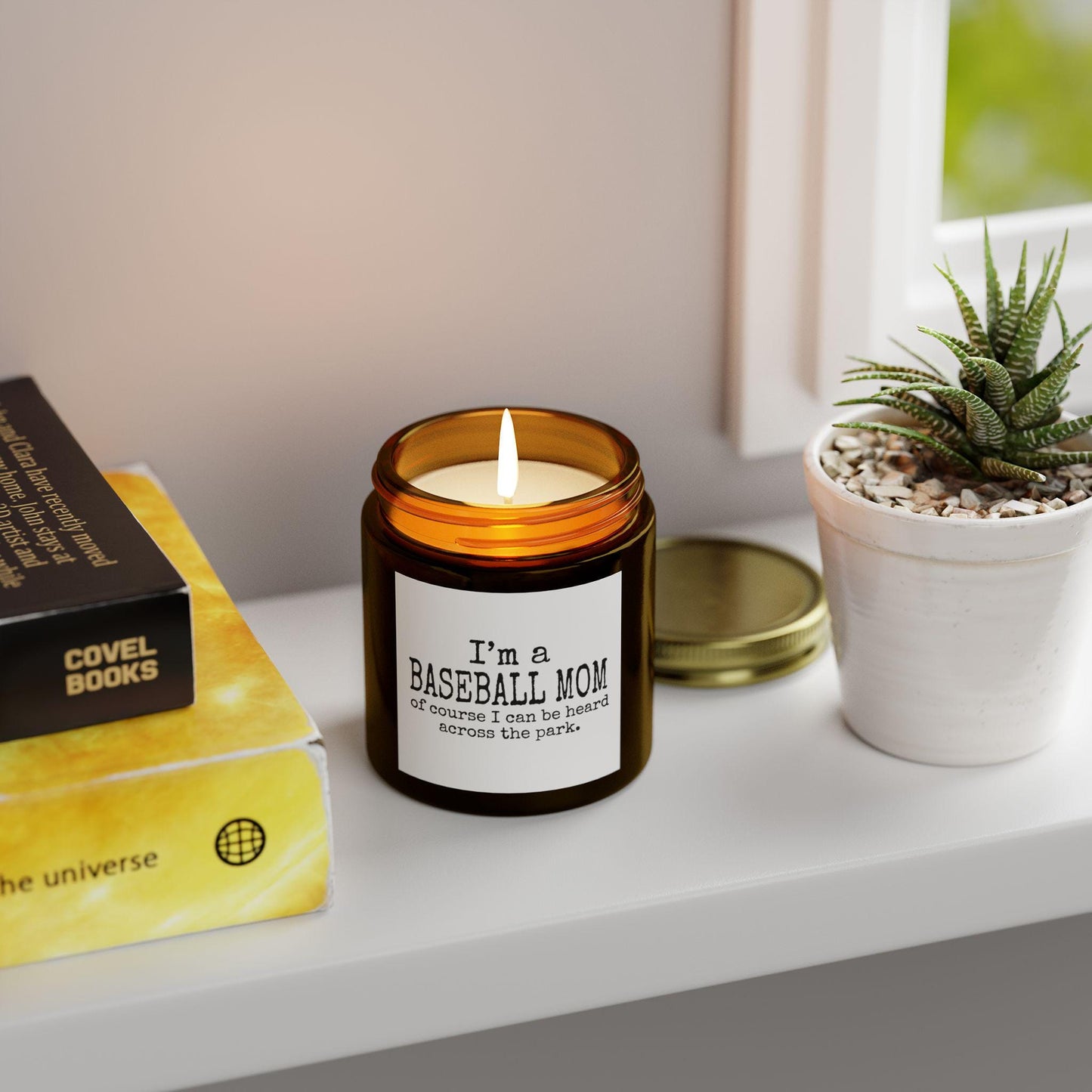 Baseball Mom Scented Candle, Perfect Gift for Sports Moms, Home Decor, Relaxation, Birthday, MLB Season