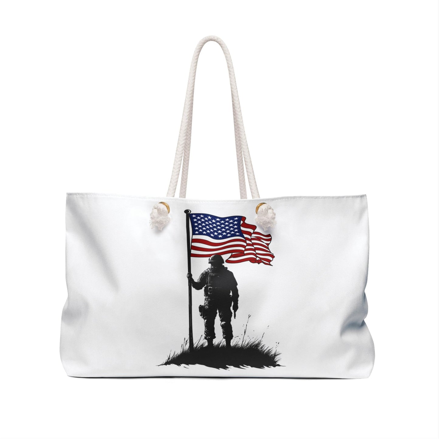 Patriotic Weekender Bag, Ideal for Veterans, Memorial Day, Travel, Beach, Outdoor Adventures, Gift for Him, Her