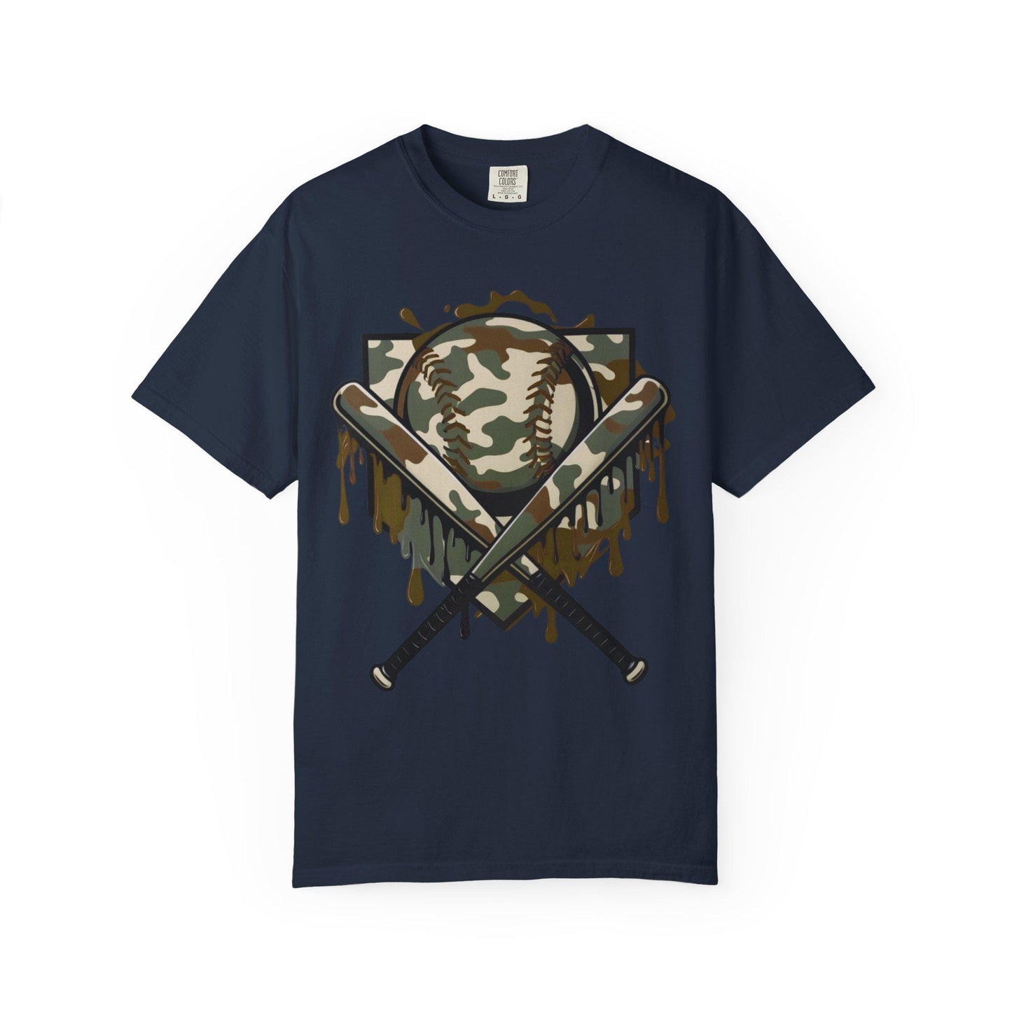 Camouflage Baseball T-Shirt, Unisex Tee for Sports Lovers, Casual Wear, Great for Game Days, Father's Day Gifts, Outdoor Activities